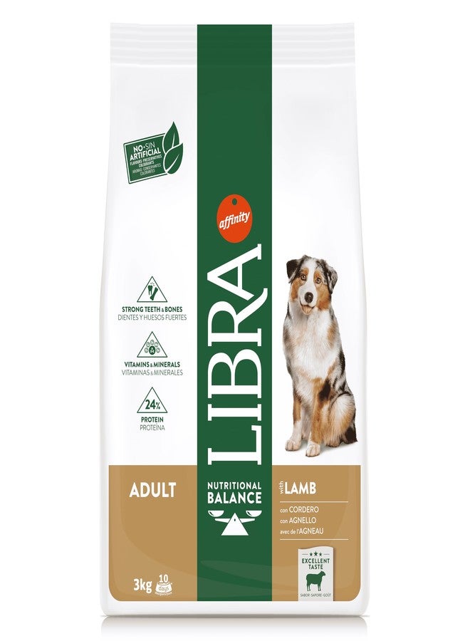 Libra Dog Adult Lamb 3 Kg from Affinity Petcare | Premium Dog Food | Complete and Balanced for Adult Dogs with Lamb - Image 1